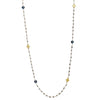 Labradorite Pearl Gold Station Necklace
