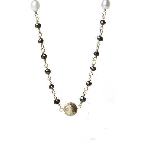 Blue Spinel Pearl Necklace