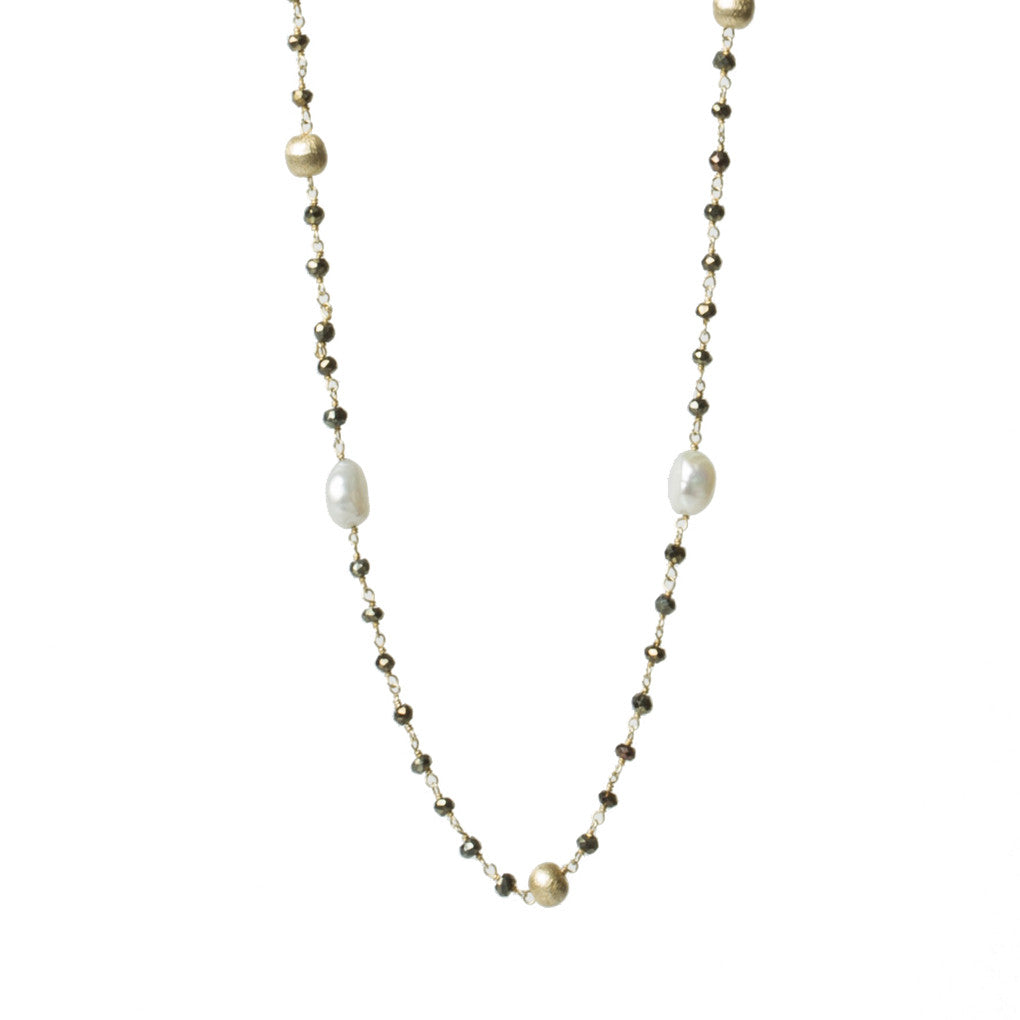 Green Spinel Pearl Necklace