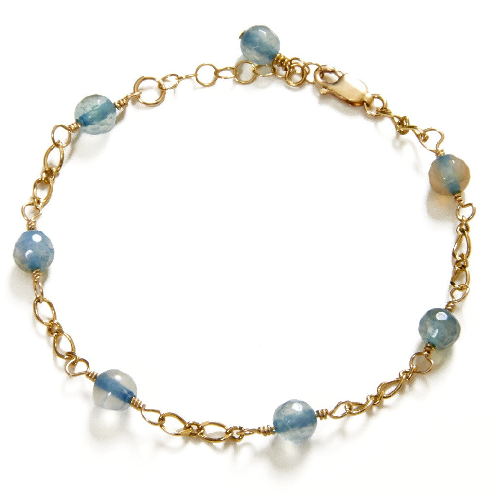 Blue Fire Agate Bracelet